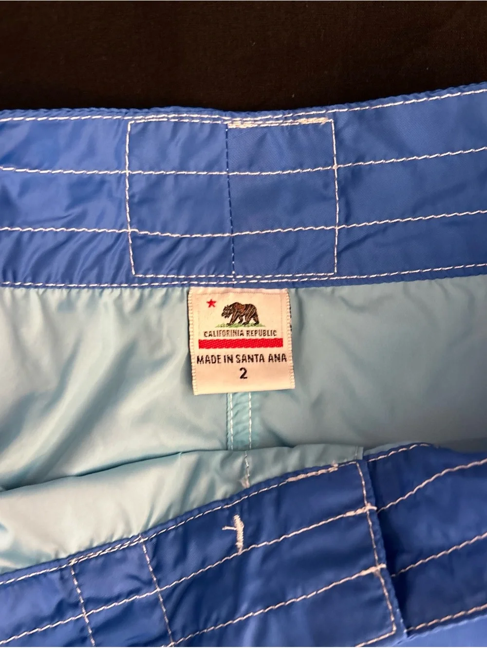 Vintage Birdwell Royal Blue Women's Boardshorts Size 2 - Picture 9 of 11